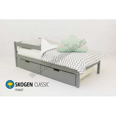 ДЕТСКАЯ КРОВАТЬ БЕЛЬМАРКО «SKOGEN CLASSIC ГРАФИТ»